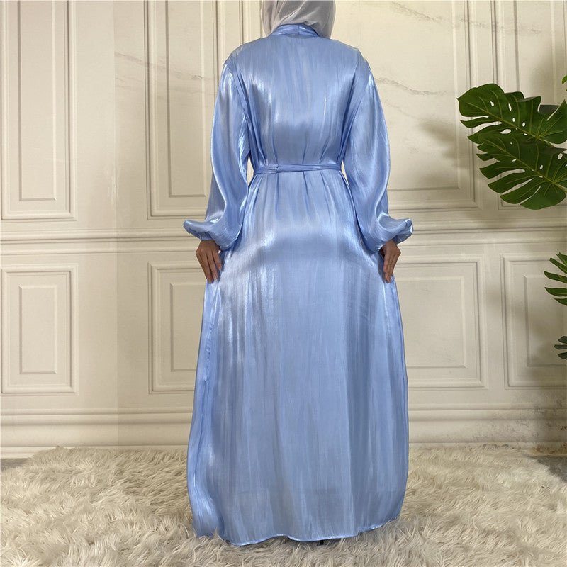 
                  
                    Shiny Silk Open Abaya - Amaanah Modesty
                  
                