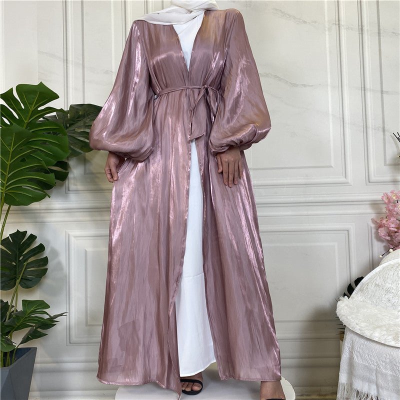 
                  
                    Shiny Silk Open Abaya - Amaanah Modesty
                  
                