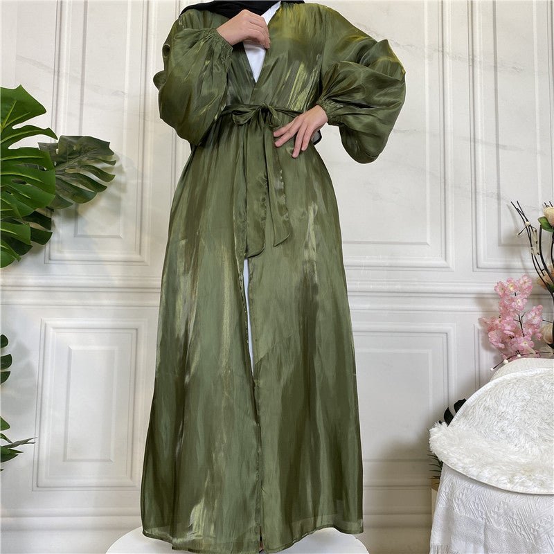 
                  
                    Shiny Silk Open Abaya - Amaanah Modesty
                  
                