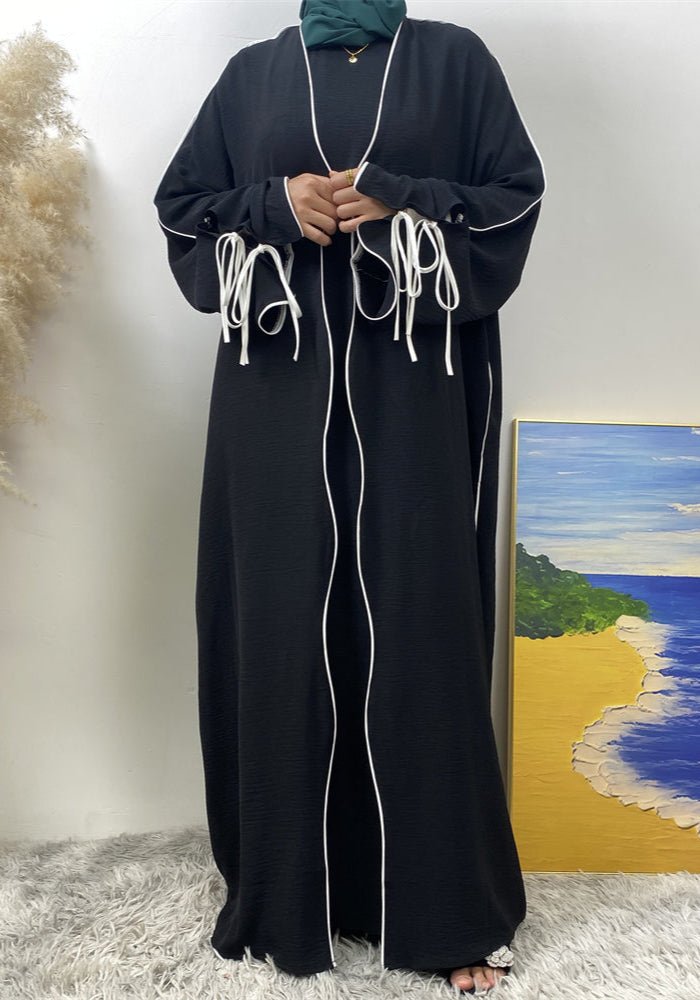 Two Piece Premium Crepe Abaya Set - Amaanah Modesty